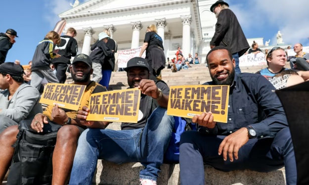 В Хельсинки прошла многотысячная демонстрация против расизма.