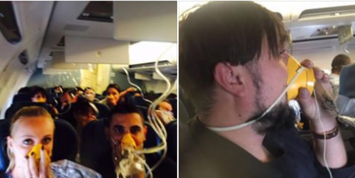 Panică la bordul unei curse Milano-București. Foto: facebook.com / Vitalie Cojocari