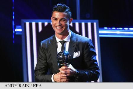Premiile The Best FIFA - Cristiano Ronaldo, cel mai bun jucător din 2017. Foto: EPA