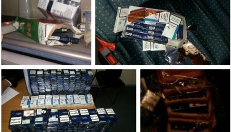 Peste 26.000 de țigarete și 74 litri de băuturi alcoolice, confiscate de vameși. Foto: gov.md