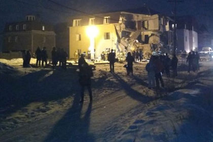 В Красноярске после взрыва обрушился жилой дом.