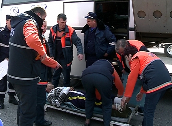 Politia din Donetk investigheza circumstantele accidentului.