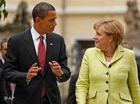 Канцлер Германии Ангела Меркель и президент США Барак Обама начали двусторонние переговоры.