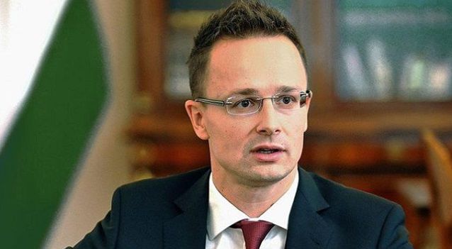 Министр иностранных дел и внешней торговли Венгрии Петер Сийярто.