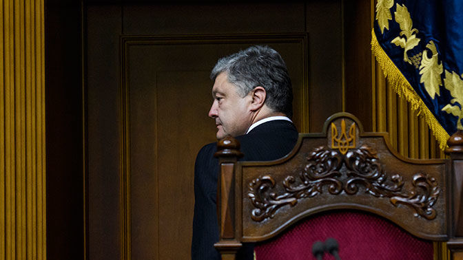Порошенко не дали выступить в Раде.