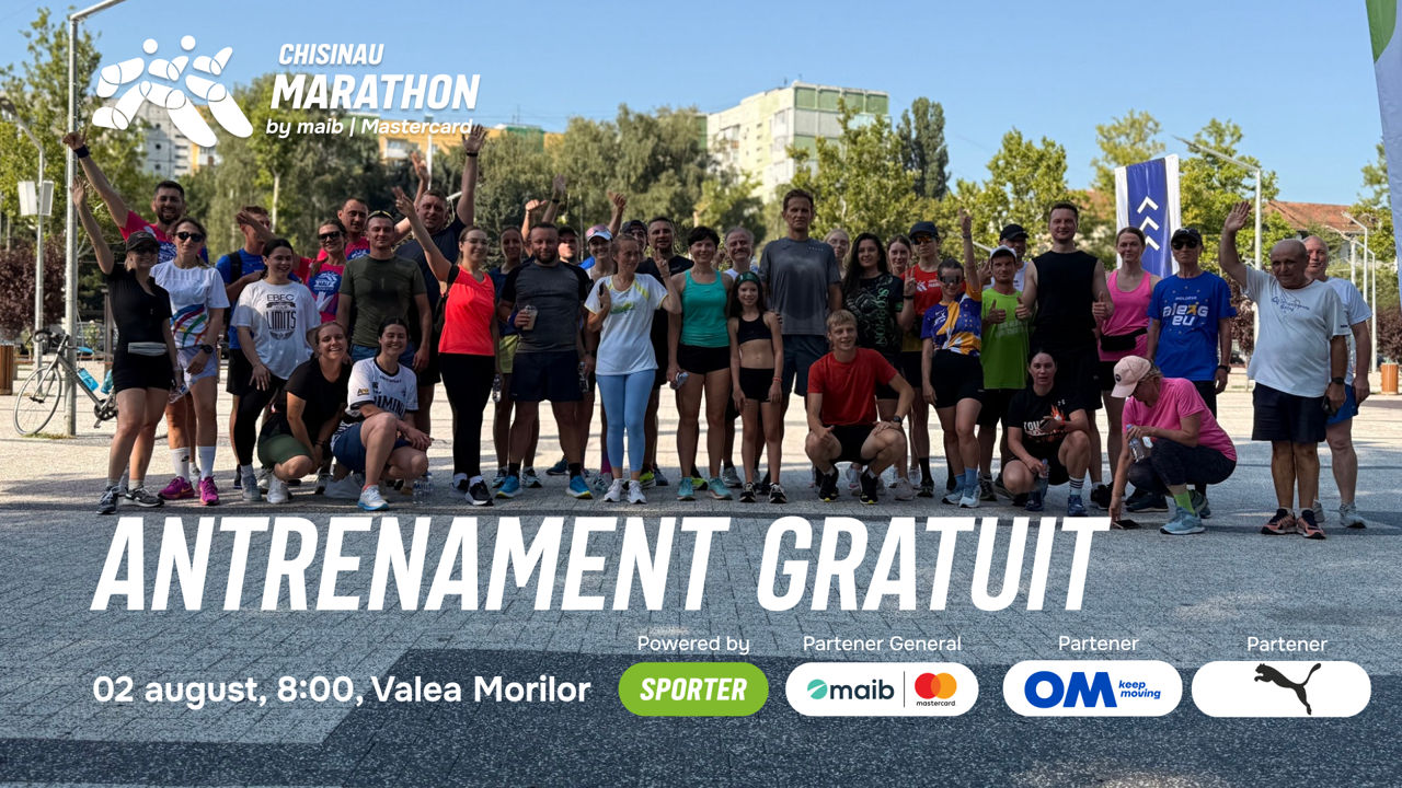 Maratonul Chișinău de la maib|Mastercard 2025: Antrenament gratuit.