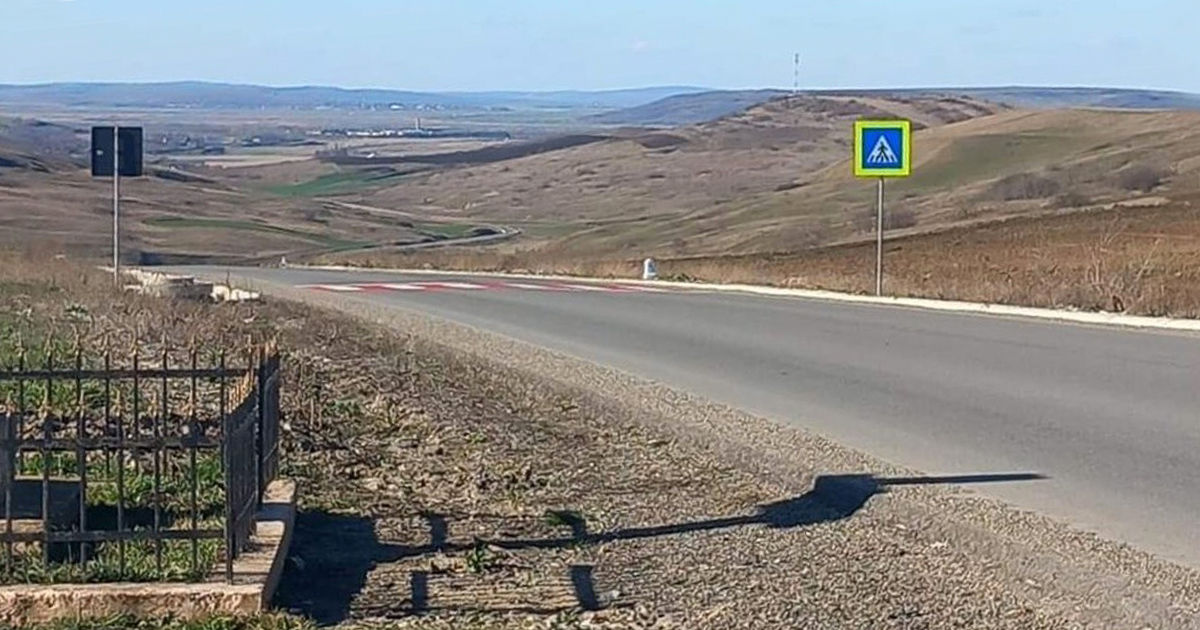 В Румынии пользователи удивились пешеходному переходу на окраине села.