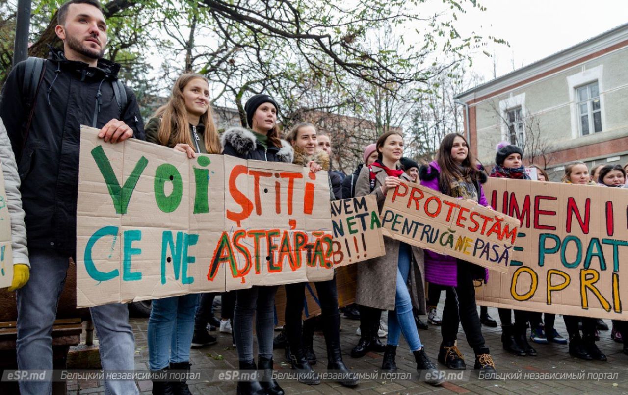 В Бельцах впервые прошла экологическая «Пятница ради будущего».