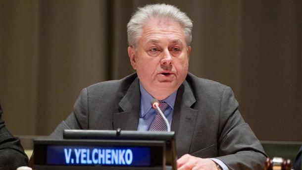 Постпред Украины в организации Владимир Ельченко.