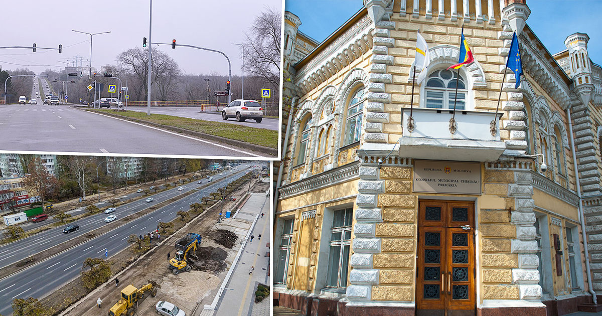 Более 2,4 млрд леев инвестированы в 2022 году в Кишинёве в транспорт и дороги. Коллаж: Point.md
