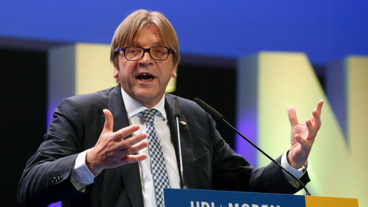 Guy Verhofstadt, șef al echipei de negociatori ai PE pentru Brexit. Foto: AFP PHOTO / THOMAS SAMSON