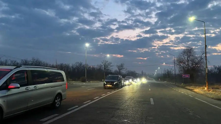 Trafic intens la punctul de trecere Leușeni pe sensul de ieșire din țară.