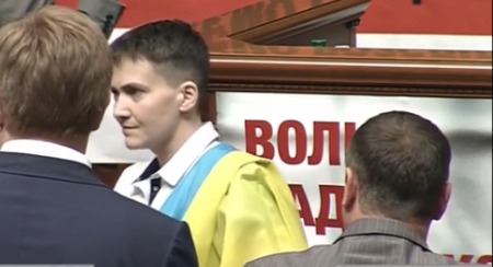 Депутат Верховной рады Надежда Савченко.