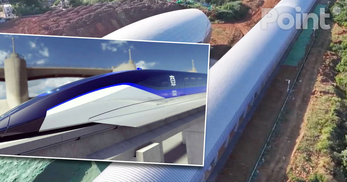 Un tren chinez cu pernă magnetică a stabilit un record de viteză de 650 km/h.