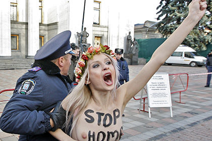 Движение Femen известно своими политическими топлес-акциями.  Фото: globallookpress.com