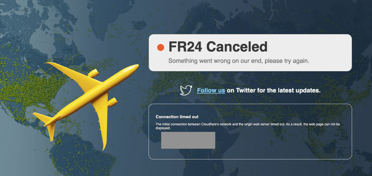 Сайт FlightRadar, отслеживающий перемещения самолета Пелоси, перестал работать.