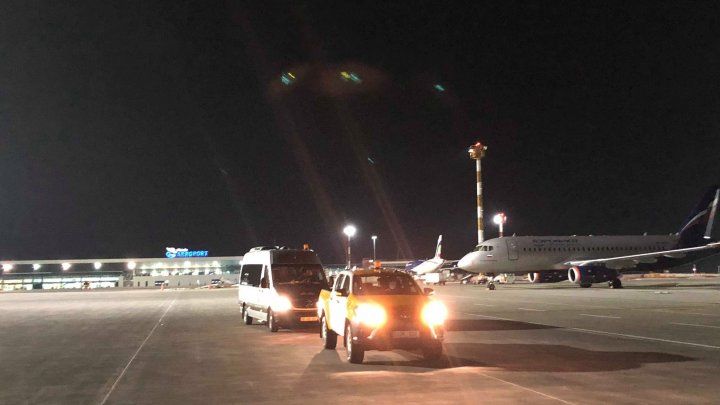 Peronul Aeroportului Internațional Chișinău, dotat cu sistem de iluminat