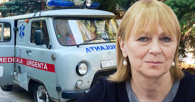 Алла Немеренко распорядился снять с линии все машины скорой помощи УАЗ. Коллаж: Point.md