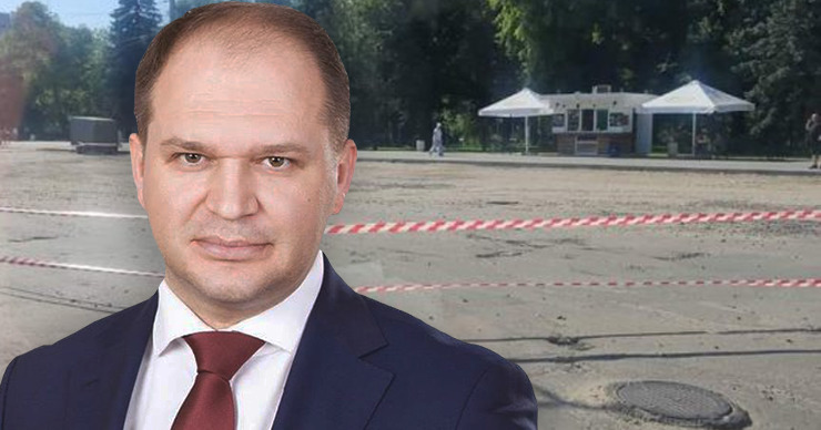 Генеральный примар Ион Чебан: Возле парка «Алунелул» скоро появится парковка на 40 мест. Коллаж Point.md.