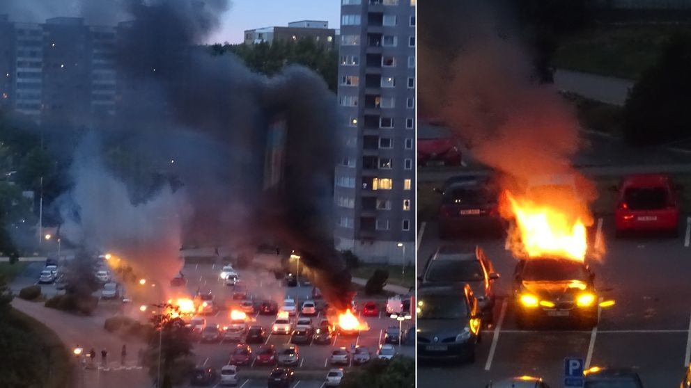В ночь с 13 на 14 августа неизвестные подожгли не менее 80 машин в городах Гетеборг и Тролльхеттан.