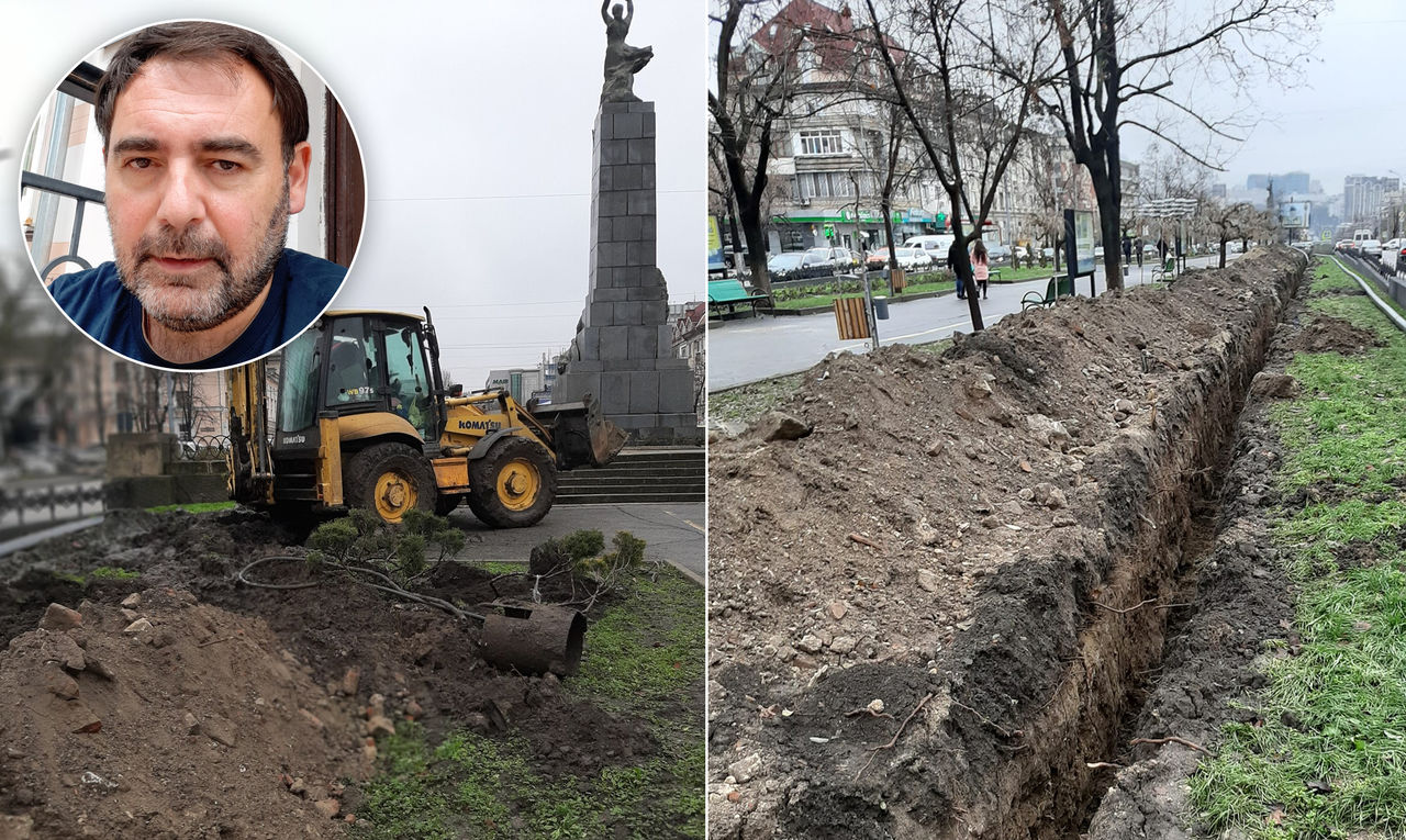 Ткачук назвал "вандализмом" ремонтные работы в центре Кишинева.