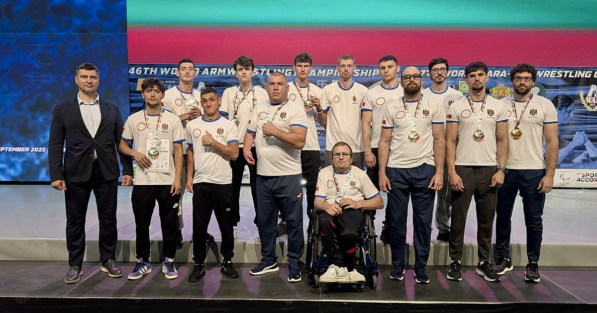 Moldova a cucerit 11 medalii la Campionatul Mondial de para-armwrestling.
