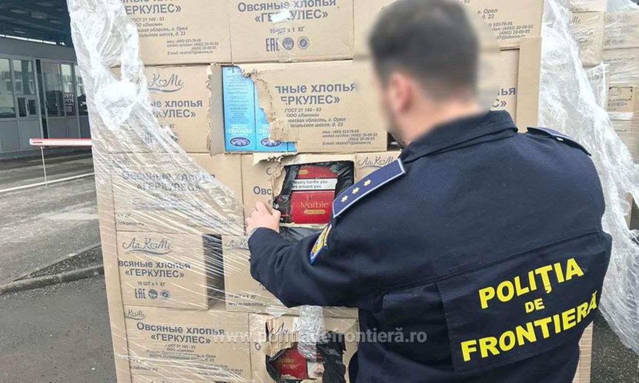 Republica Moldova, campioană la contrabandă cu țigări la frontieră cu România.