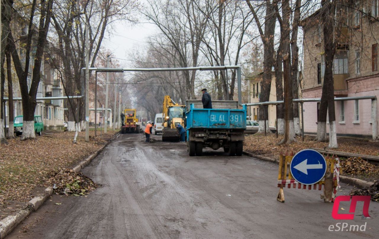 Список ремонтируемых улиц в Бельцах подсократили.