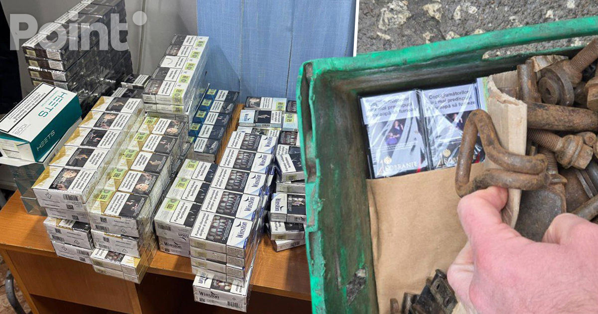 Peste 300 de pachete de țigări ascunse în cutii cu mere, depistate de polițiștii de frontieră.