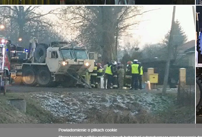 Грузовой автомобиль американских военных попал в аварию на западе Польши. 