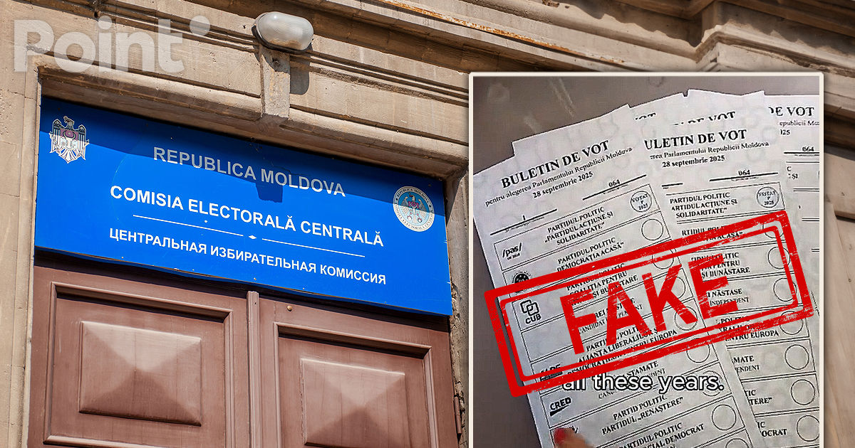 CEC: În mediul online au apărut imagini video false cu buletine de vot.