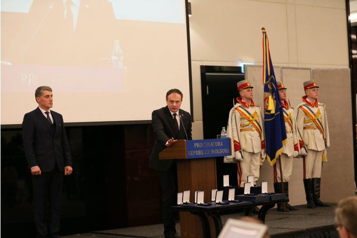 Председатель парламента  Андриан Канду на торжественной церемонии, организованной по случаю 25-летия создания Генеральной прокуратуры.