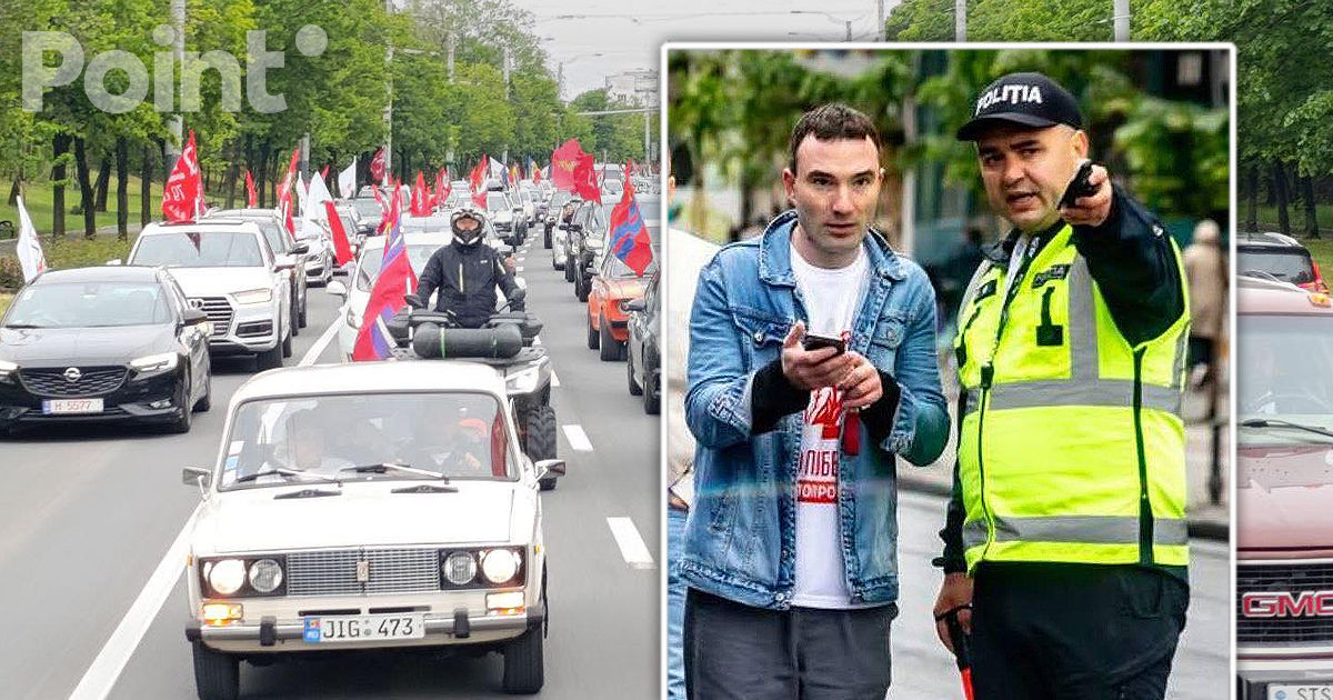 Участников автопробега 9 мая оштрафовали за проезд на "красный" в колонне во главе с полицией.