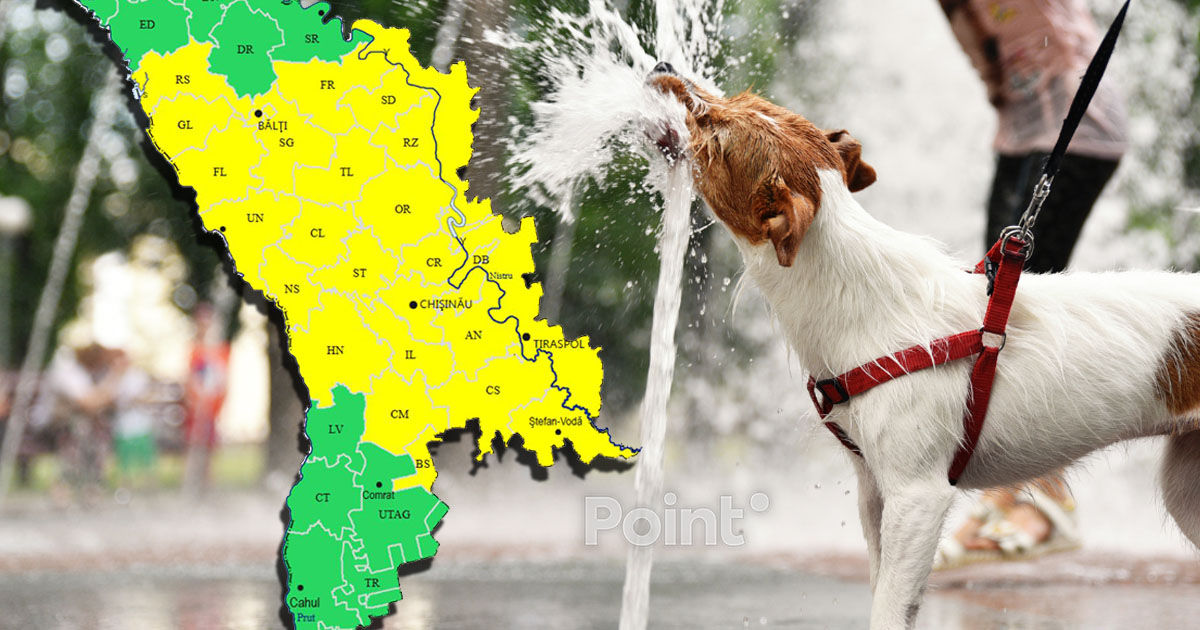 В Молдове продлили метеопредупреждение: жара до +34 °C.