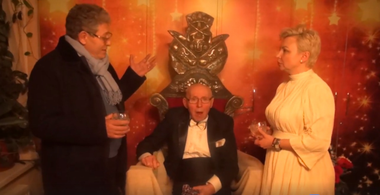 Regele umorului Gheorghe Urschi a fost felicitat astăzi și de liberalul Mihai Ghimpu. 