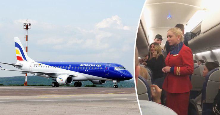Самолет авиакомпании Air Moldova заблокирован в аэропорту Бухареста.