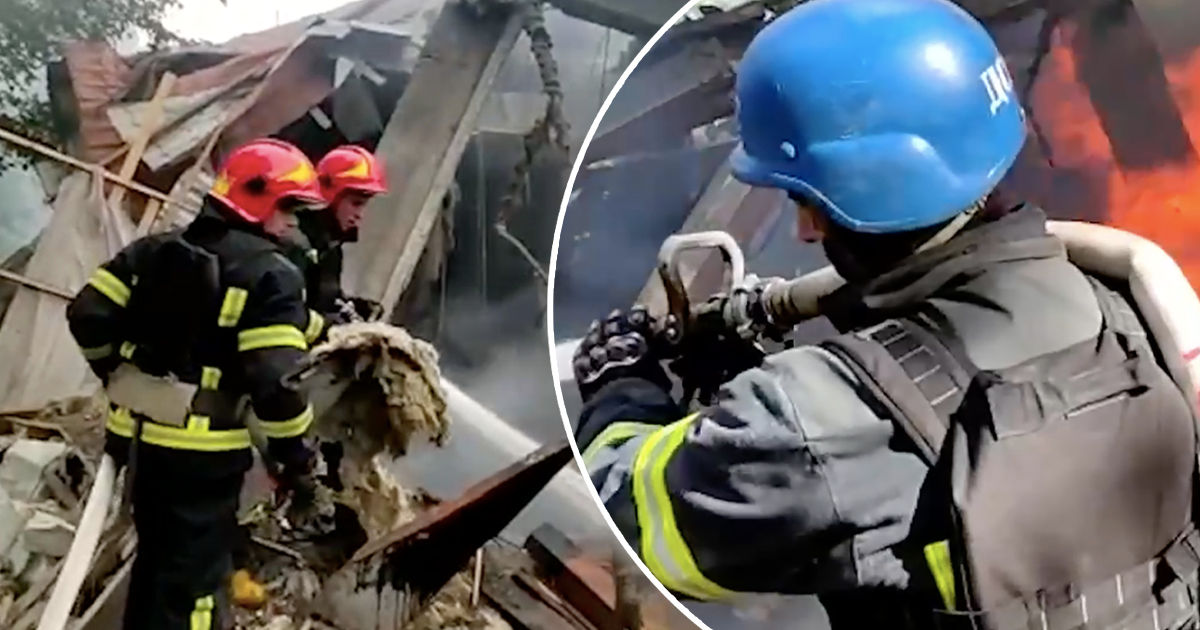 Появилось видео последствий удара дронов по Одессе.