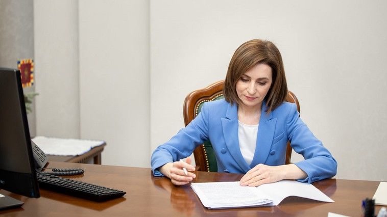 Президент Республики Молдова Майя Санду. 