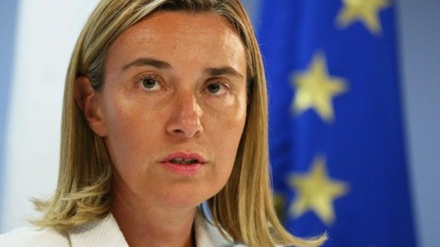 Federica Mogherini i-a mulțumit președintelui sârb pentru angajamentul său față de integrarea europeană. 
