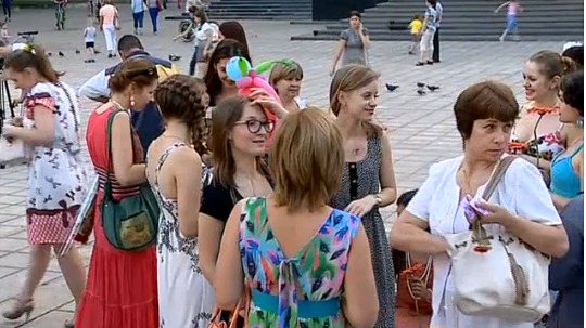 Флешмоб проходит в Кишиневе 3-й год подряд.