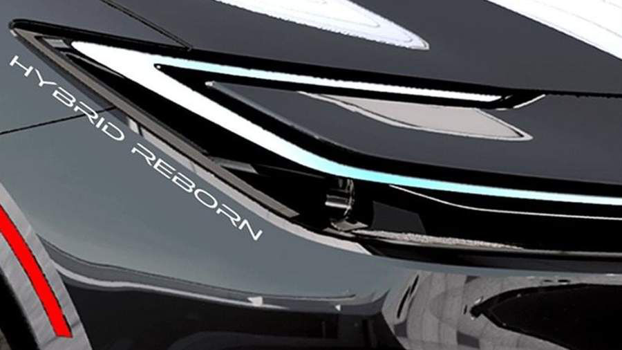 Toyota показала тизеры новой гибридной модели.