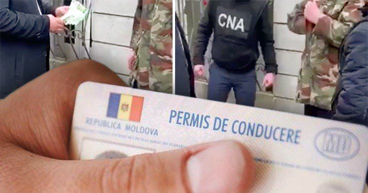 Передача денег проходила под контролем офицеров НЦБК, а подозреваемый был задержан. Фото: Point.md.