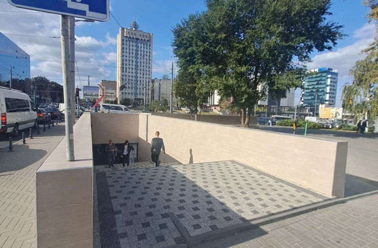 Ремонт подземного перехода в центре Кишинева завершен на 85 %.