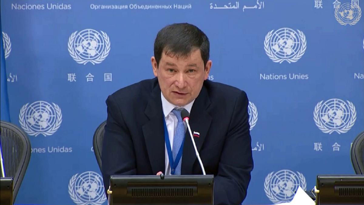 Заместитель постпреда России при ООН Дмитрий Полянский.