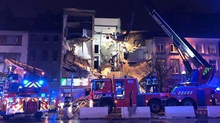 Explozie la Antwerp: Cel puţin 20 de răniţi. O clădire s-a prăbuşit. Foto: publika.md