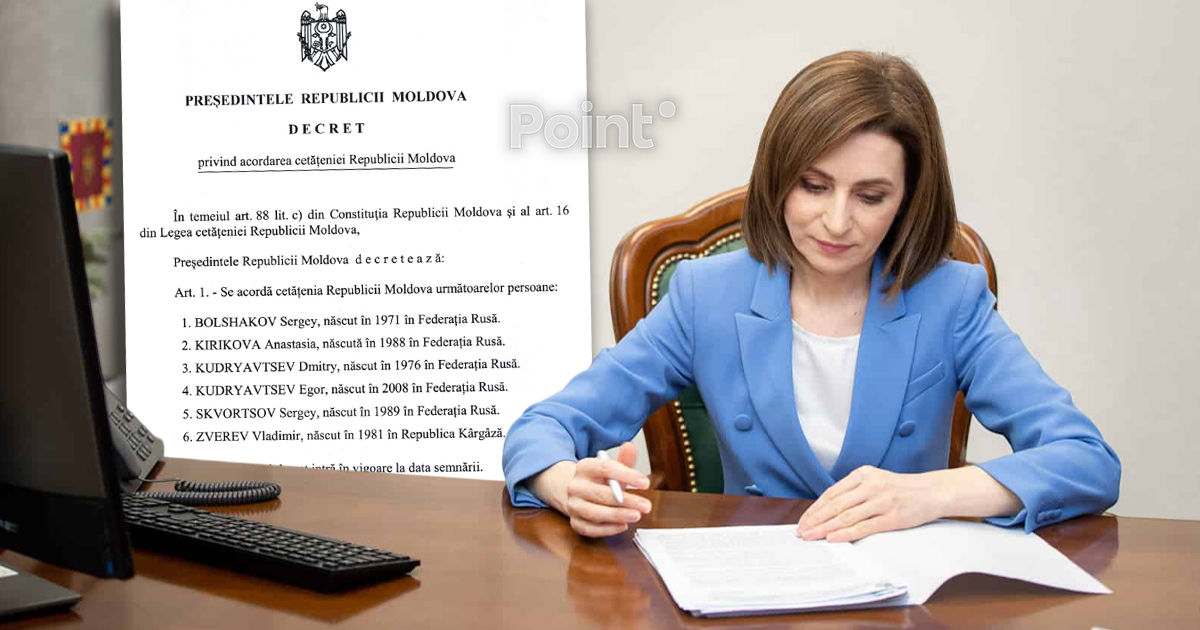 Майя Санду предоставила гражданство Молдовы уроженцам России и Кыргызстана.