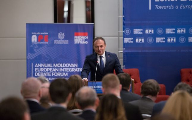 Şeful Legislativului de la Chişinău, Andrian Candu. 
