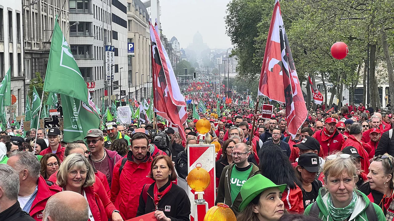 O grevă națională majoră de trei zile a început în Belgia.