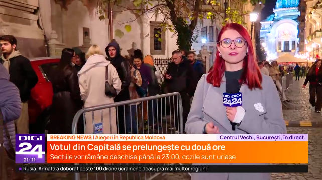 Programul la trei secții de votare din București, prelungit cu două ore.