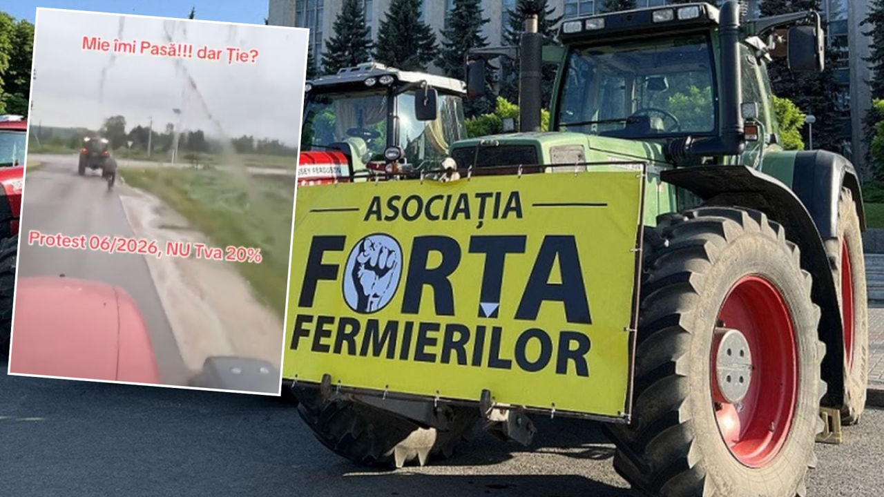 Mai mulți fermieri își scot tehnica la protest.